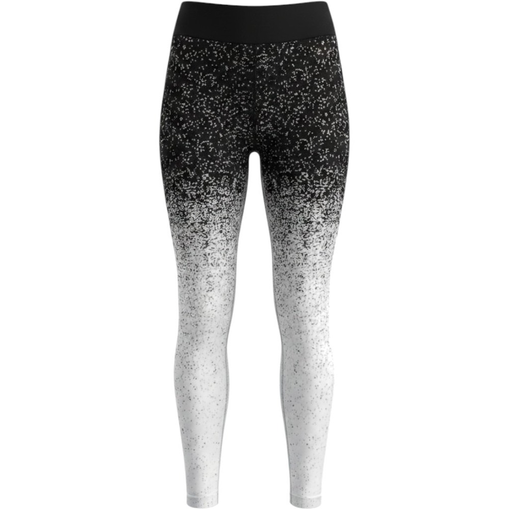 Athleta Flurry Ombre Tights Women S Black White Ribbed Stretch Base Layer NWOTG